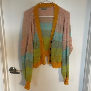 Urban Outfitters Turner Ribbed Button-Down Cardigan